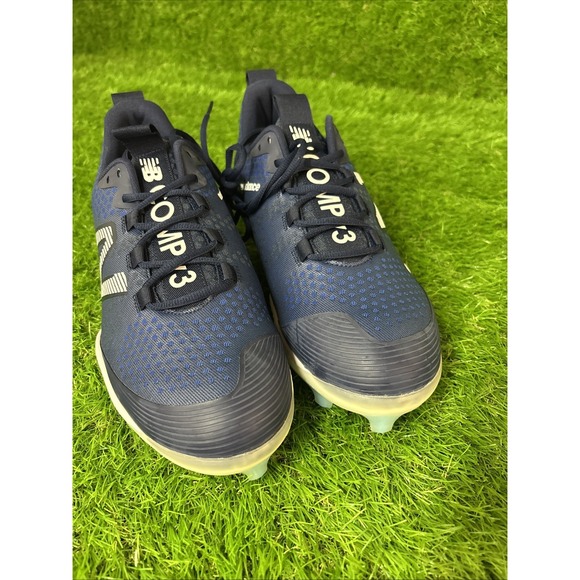 Size 11.5 New Balance Fuel Cell COMPv3 Low Molded Baseball Cleats Navy LCOMPTN3 - Picture 1 of 6